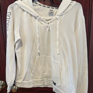 Victoria Secrets Pink sweatshirt white size L